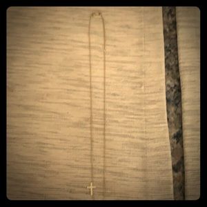 14kt gold cross necklace